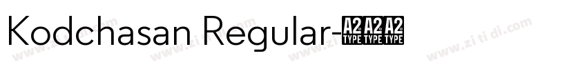 Kodchasan Regular字体转换